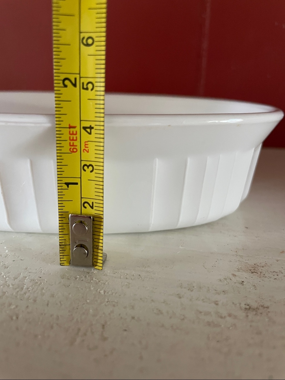 Corning White Ceramic Oval small Baking Dish - Picture 4 of 6